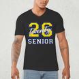Senior Class 2026 Graduation Yellow Blue Letters Men's V-Neck T-Shirt