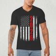Senior Class Of 2026 Patriotic American USA Flag Graduation Men's V-Neck T-Shirt