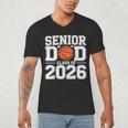 Senior Dad Class Of 2026 Cute Basketball Dad Graduation 2026 Men's V-Neck T-Shirt