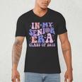 In My Senior Era Class Of 2025 Groovy Senior 2025 Graduation Men's V-Neck T-Shirt