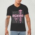Senior Mom 2027 Class Of 2027 Coquette Bow Graduation 2027 Men's V-Neck T-Shirt