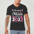 Senior Mom Of A Class Of 2022 Heart School Graduation Men's V-Neck T-Shirt