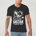 Senior Mom Class Of 2026 Soccer Graduation Heart Men's V-Neck T-Shirt