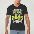 Senior Poppa 2025 Tennis Class Of 2025 Graduation Men's V-Neck T-Shirt