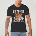 Senior Sister Class Of 2026 Coquette Basketball Graduation Men's V-Neck T-Shirt
