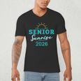 Senior Sunrise Class Of 2026 Vintage Graduation High School Men's V-Neck T-Shirt