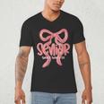 Senior Twenty Twenty-Six Coquette Graduation Class Of 2026 Men's V-Neck T-Shirt