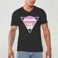 Seniors 2021 For Her Him Retro 21 Graduation Class Men's V-Neck T-Shirt