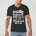 She Believed She Could So She Mastered It Graduation 2023 Men's V-Neck T-Shirt
