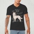 Siberian Husky Dog Anatomy Pet Mom Cute Dog Dad Men Women Kids Men's V-Neck T-Shirt