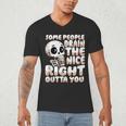 Skeleton Coffee Lover Introvert Men's V-Neck T-Shirt