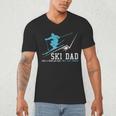 Ski Dad Winter Sports Skiing Father Men's V-Neck T-Shirt