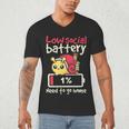 Snail Low Social Battery Need To Go Home Tee For Introvert Men's V-Neck T-Shirt Snail Low Social Battery Need To Go Home Tee For Introvert Men's V-Neck T-Shirt