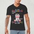 So Long Kindergarten Graduation Class 2025 Unicorn Girls Men's V-Neck T-Shirt