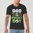 Soccer Dad Birthday Boy Party Soccer Family Matching Men's V-Neck T-Shirt