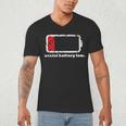 Social Battery Low Introvert Men's V-Neck T-Shirt