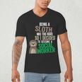 Social Work Student Masters Degree Graduation Men's V-Neck T-Shirt
