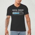 Social Worker In Progress MSW Masters Graduation Shirt Men's V-Neck T-Shirt