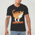 SOCIALLY AWKWARD FUNNY CAT ANTISOCIAL INTROVERT WEIRD Men's V-Neck T-Shirt SOCIALLY AWKWARD FUNNY CAT ANTISOCIAL INTROVERT WEIRD Men's V-Neck T-Shirt
