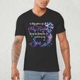 My Son Lives In Heaven Memorial Quotes Love Mom Dad Matching Men's V-Neck T-Shirt