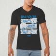 Sonic The Hedgehog Father's Day Dad Qualities Distressed Men's V-Neck T-Shirt