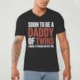Soon To Be Dad Twins Fatherhood Pregnancy Announcement New D Men's V-Neck T-Shirt Soon To Be Dad Twins Fatherhood Pregnancy Announcement New D Men's V-Neck T-Shirt
