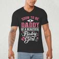 Soon To Be A Daddy Of A Beautiful Baby Girl New Dad T-Shirt Men's V-Neck T-Shirt