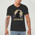 Spaghetti Western Cowboy Culture Classic Western Nostalgia Men's V-Neck T-Shirt Spaghetti Western Cowboy Culture Classic Western Nostalgia Men's V-Neck T-Shirt