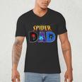 Spider Dad Shirt Birthday Fathers Day Halloween Costumes Pjs Men's V-Neck T-Shirt