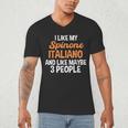Spinone Italiano Dog Introvert Bracco Spinoso Fur Parent Men's V-Neck T-Shirt