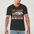This Station Wagon Runs On Nostalgia Wagon Men's V-Neck T-Shirt