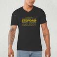Step Dad Shirt For Stepdad Best Stepdad In The Galaxy Men's V-Neck T-Shirt