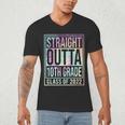 Straight Outta 10th Grade Class Of 2022 School Graduation Men's V-Neck T-Shirt