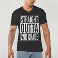 Straight Outta 2nd Grade Great Graduation Shirt Men's V-Neck T-Shirt