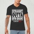 Straight Outta 8th Grade Class Of 2022 Shirt Graduation Men's V-Neck T-Shirt