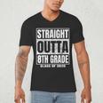 Straight Outta 8th Grade Graduation 2025 Eighth Grade Men's V-Neck T-Shirt