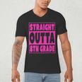 Straight Outta 8th Grade Graduation Eighth Grade T-Shirt Men's V-Neck T-Shirt