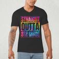 Straight Outta 8th Grade Great Graduation Eighth Grade Men's V-Neck T-Shirt