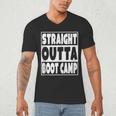 Straight Outta Boot Camp Military Basic Training Graduation Men's V-Neck T-Shirt