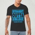 Straight Outta College Class Of 2018 Graduation Shirt Men's V-Neck T-Shirt