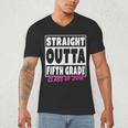 Straight Outta Fifth Grade Class Of 2018 Graduation Men's V-Neck T-Shirt