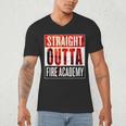 Straight Outta Fire AcademyShirt Firefighter Graduation Men's V-Neck T-Shirt