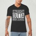 Straight Outta High School Senior Graduation Men's V-Neck T-Shirt