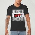Straight Outta Homeschool Shirt Graduation Men's V-Neck T-Shirt
