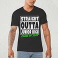 Straight Outta Junior High School Class Of 2022 Graduation Men's V-Neck T-Shirt