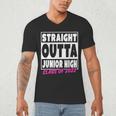 Straight Outta Junior High School Graduation Men's V-Neck T-Shirt