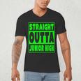 Straight Outta Junior High School Graduation T-Shirt Men's V-Neck T-Shirt