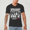 Straight Outta Pre-K Class Of 2018 Shirt Graduation Men's V-Neck T-Shirt