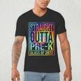 Straight Outta Pre-K Class Of 2022 Preschool Graduation Men's V-Neck T-Shirt