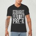 Straight Outta Pre-K Shirt Preschool Boy Girl Graduation Men's V-Neck T-Shirt